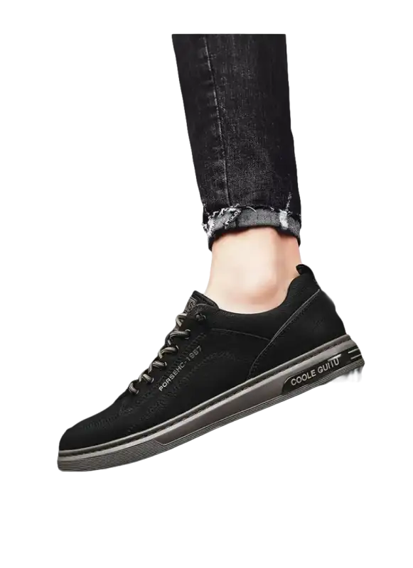 Black casual shoe.