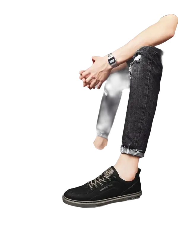 Black casual shoes.