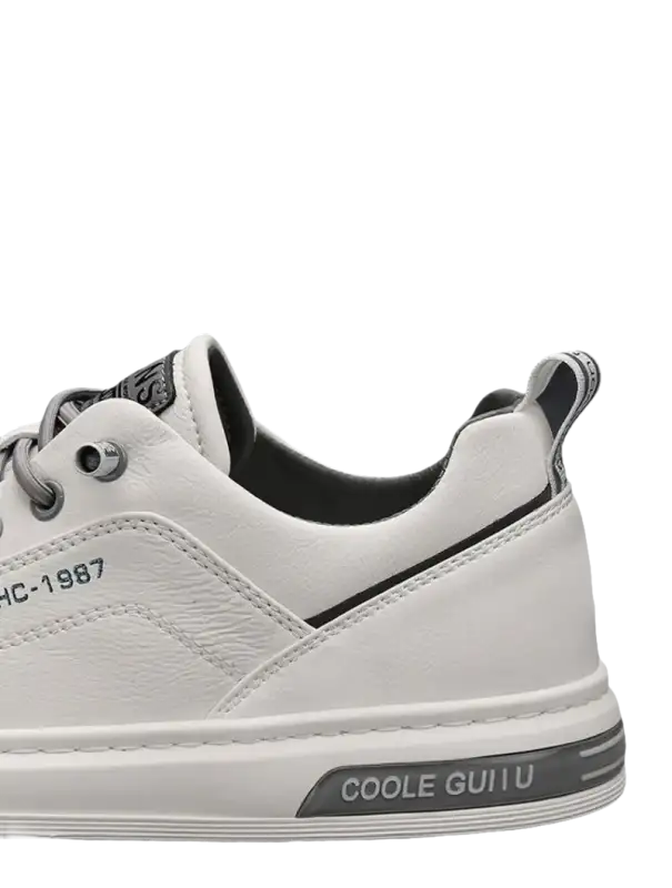 White leather sneaker.
