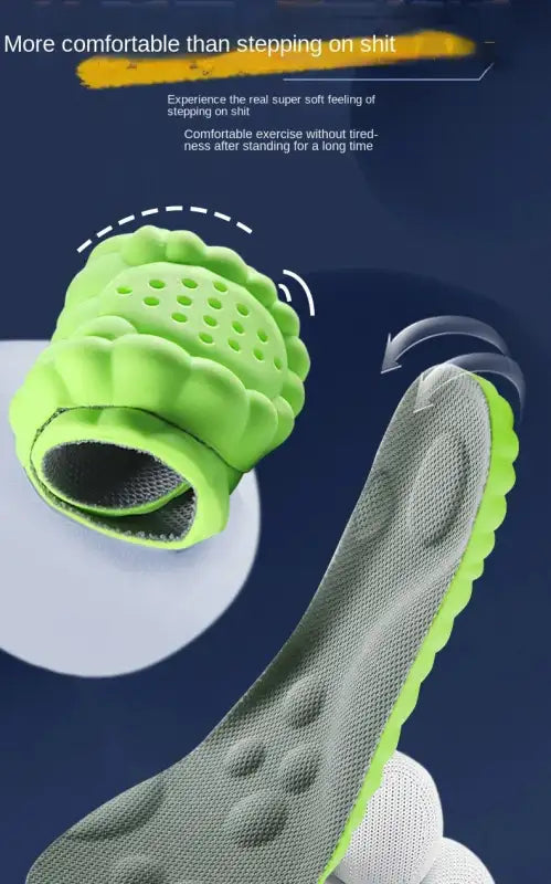 2023 4D Massage Insoles Super Soft Sports Shoes Insole for Feet Running Baskets Shoe Sole Arch Support Orthopedic