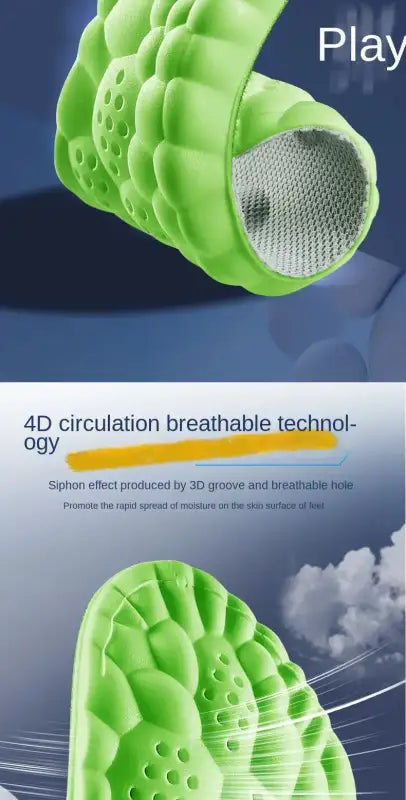 2023 4D Massage Insoles Super Soft Sports Shoes Insole for Feet Running Baskets Shoe Sole Arch Support Orthopedic