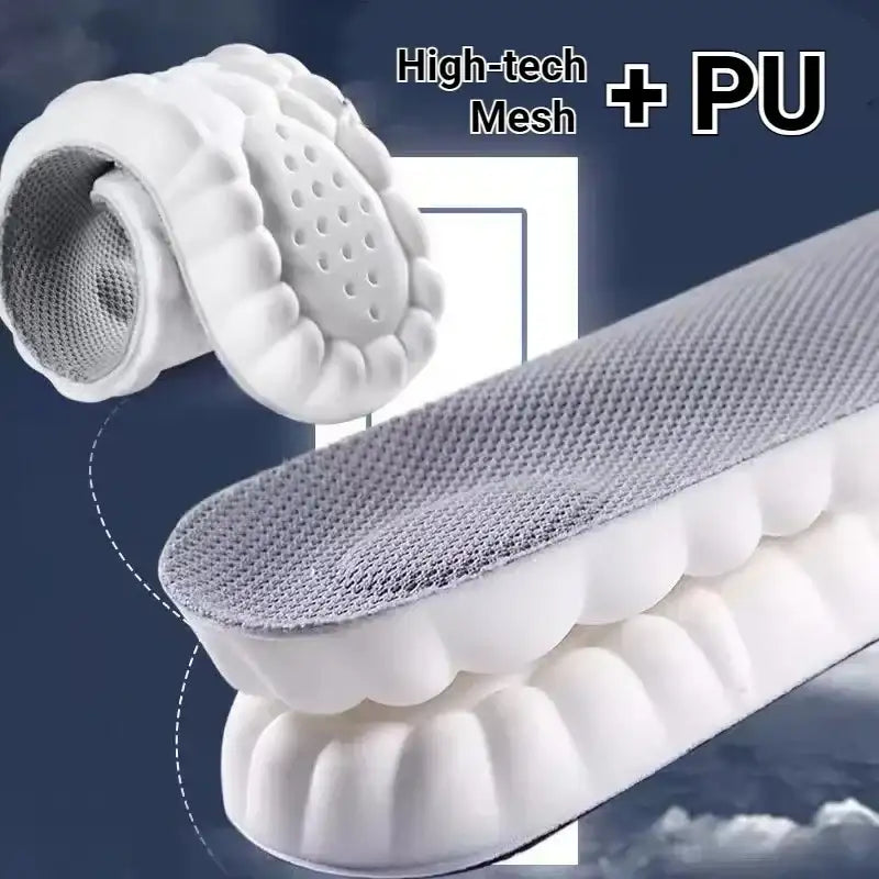 2023 4D Massage Insoles Super Soft Sports Shoes Insole for Feet Running Baskets Shoe Sole Arch Support Orthopedic