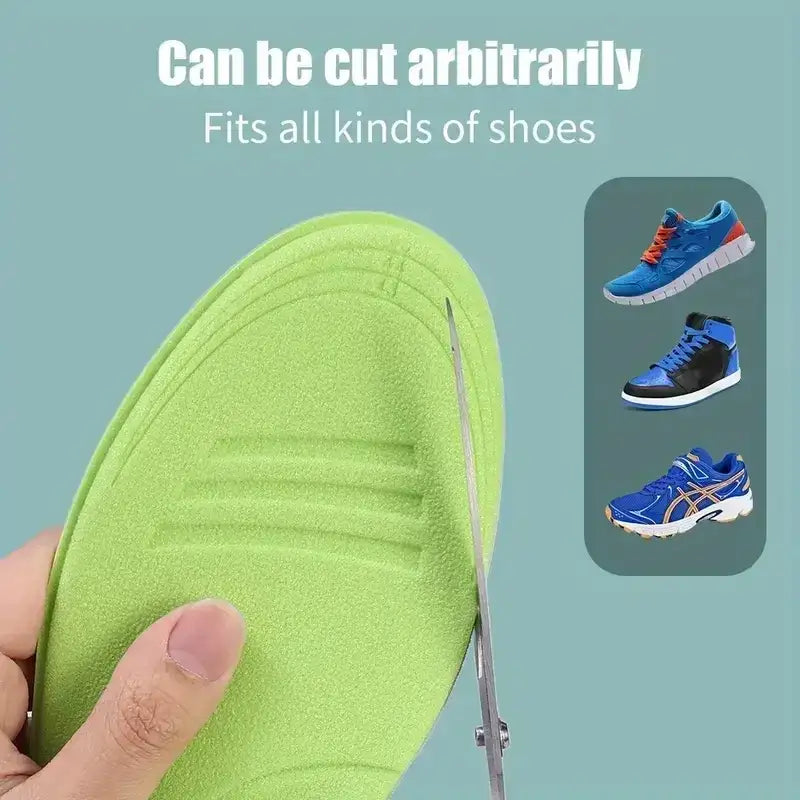 1pair 5D Sports Insoles invisible inner raised insole for male and female comfort with a soft sole and full cushion