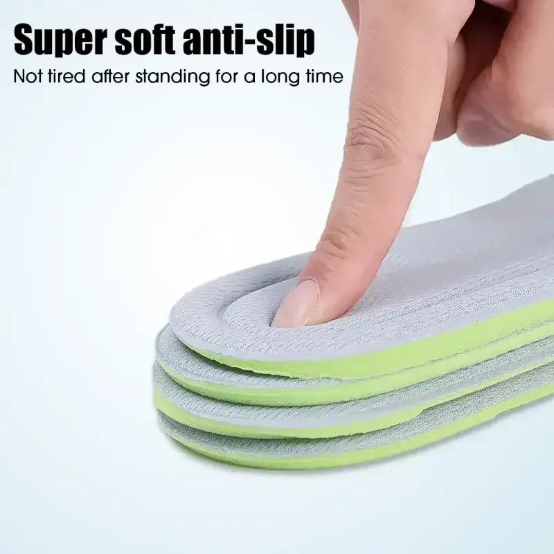 1pair 5D Sports Insoles invisible inner raised insole for male and female comfort with a soft sole and full cushion