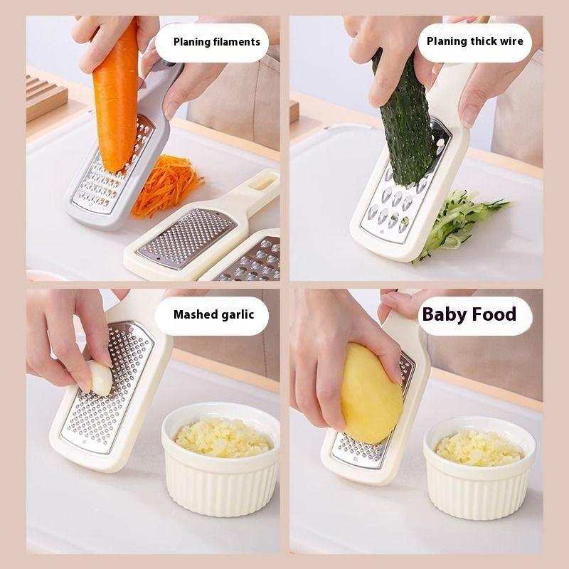 3-in-1 Portable Handheld Cheese & Vegetable Grater ā Stainless Steel Kitchen Tool š§š„