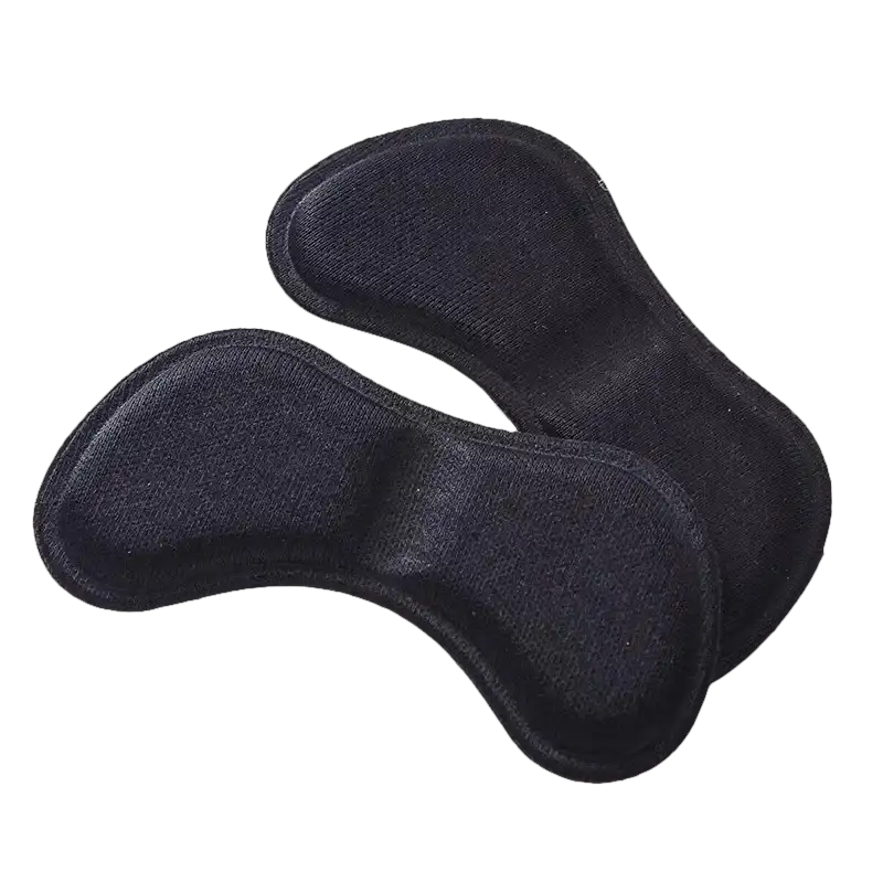 Black fabric heel grips.