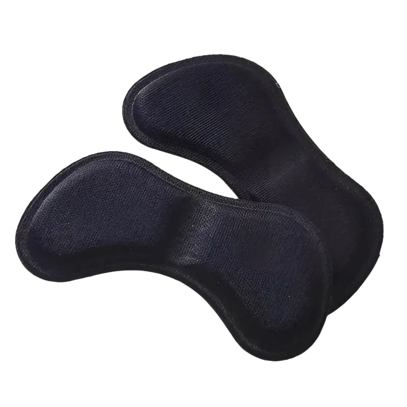 Black fabric shoe inserts.