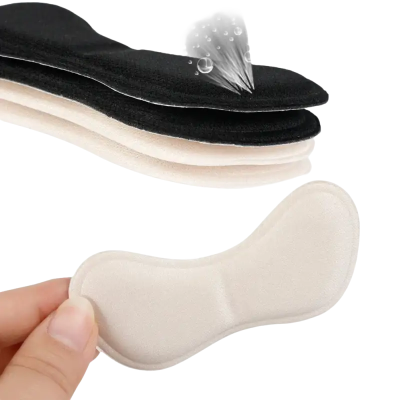 Cushioned heel inserts.