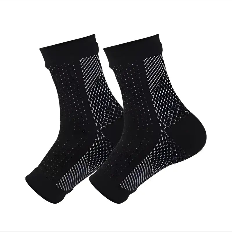 ActiveGuard Compression Toe Socks - Blackbackground withwhite dots / XXL / 1pair