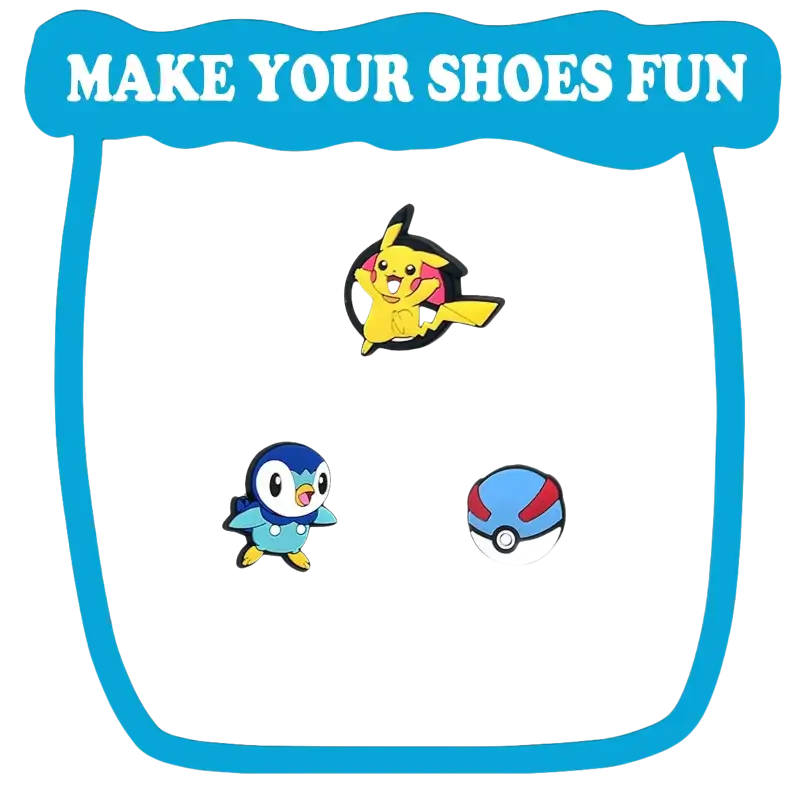 Pokemon shoe charms.