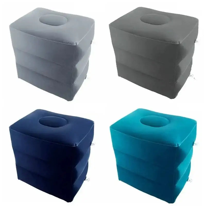 PVC Kids Flight Sleeping Footrest Pillow Resting Pillow On Airplane Car Bus Pillow Inflatable Travel Foot Rest Pillow