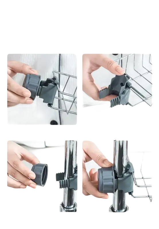 Faucet rack installation guide.