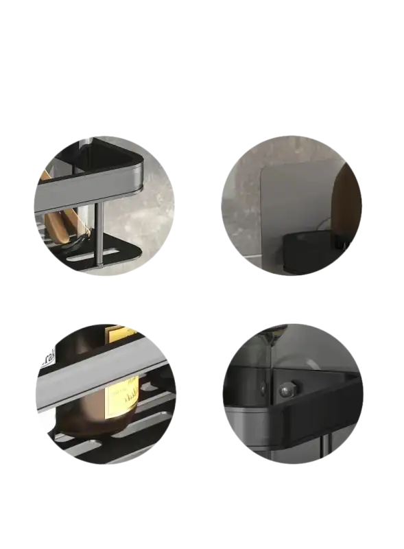 Product details showcasing a metal rack.