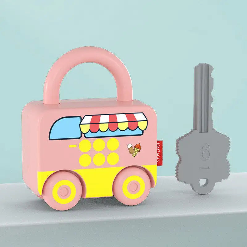 Children’s Key Unlocking Educational Toys - Ice cream truck