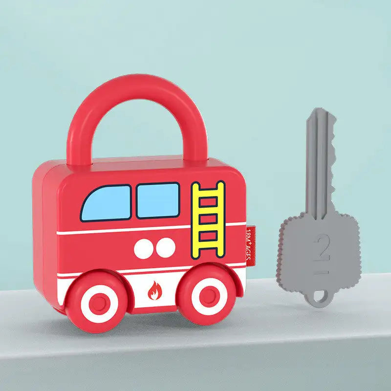 Children’s Key Unlocking Educational Toys - Fire engine