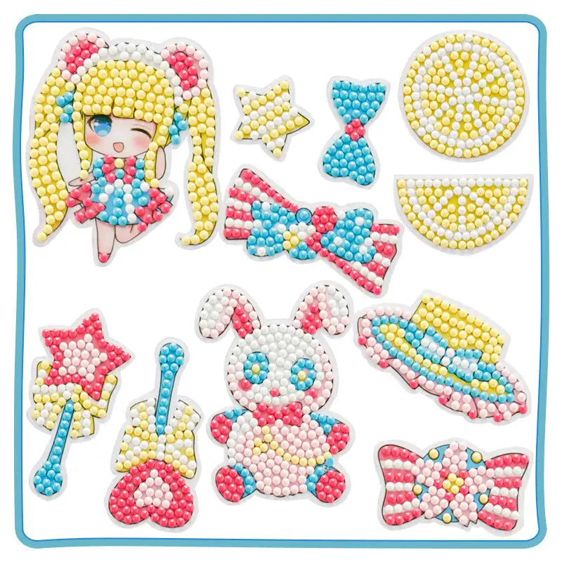 Diamond art sticker set.