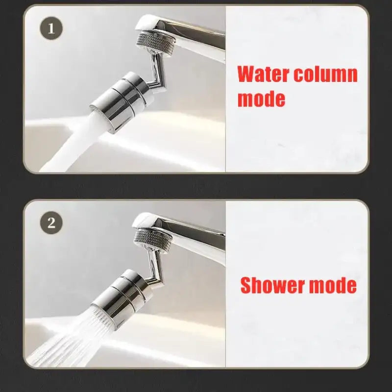 360° Rotary Kitchen Faucet Spray Head Filter washbasin Splash proof Adapter 2 Mode adjustable Kitchen Sink Faucet