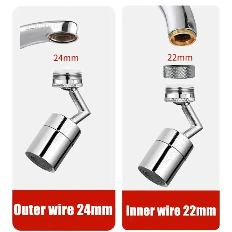 360° Rotary Kitchen Faucet Spray Head Filter washbasin Splash proof Adapter 2 Mode adjustable Kitchen Sink Faucet