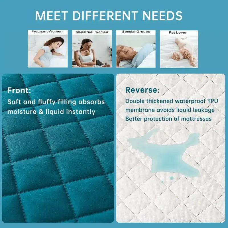 1pc 3D Air Fabric Thick Mattress Cover 100% Waterproof Mattress Protector Soft and Breathable Fitted Bed Sheet (No