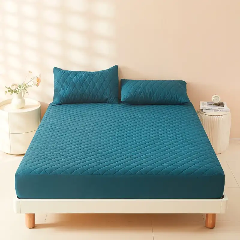 1pc 3D Air Fabric Thick Mattress Cover 100% Waterproof Mattress Protector Soft and Breathable Fitted Bed Sheet (No