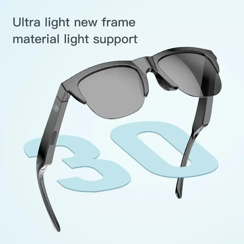 AudioVision Smart Glasses with Bluetooth Earbuds - F06