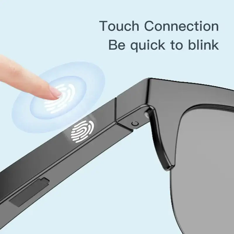 AudioVision Smart Glasses with Bluetooth Earbuds - F06