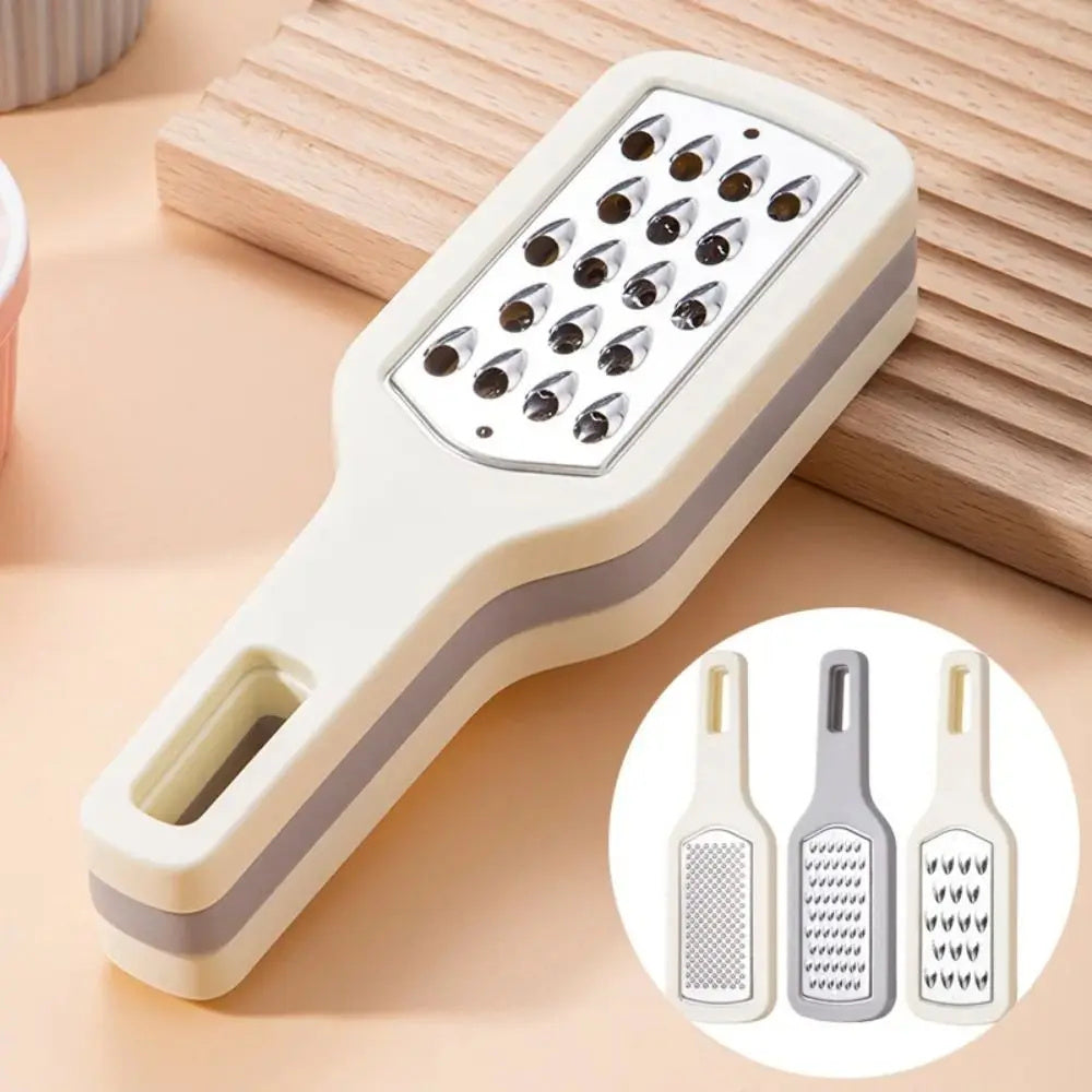 3-in-1 Portable Handheld Cheese & Vegetable Grater ā Stainless Steel Kitchen Tool š§š„