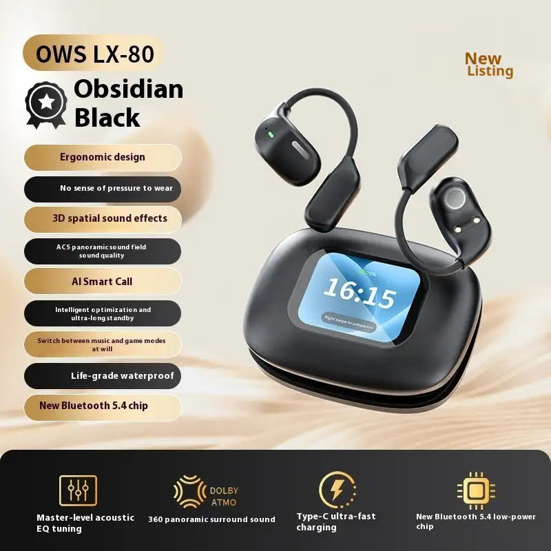LinguaLink Bluetooth Earbuds – Real-Time Translator 🎧🌐 - LX80 Black
