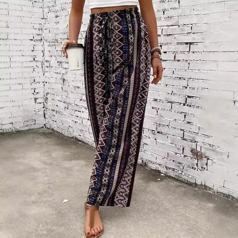 Boho Breeze Wide-Leg Trousers