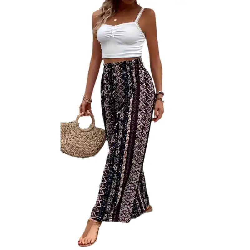 Boho Breeze Wide-Leg Trousers