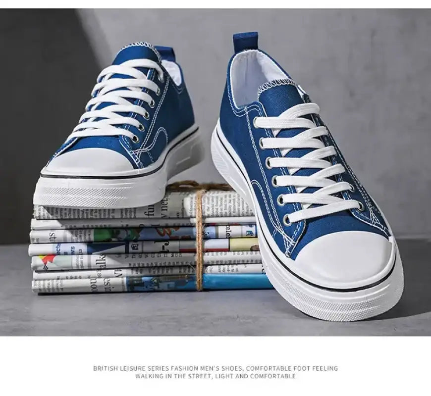 Men’s Canvas Shoe Male Sneakers Breathable Men Sports Black Cloth Shoe Trend Letter Men Low Cut Sneaker Casual Shoes