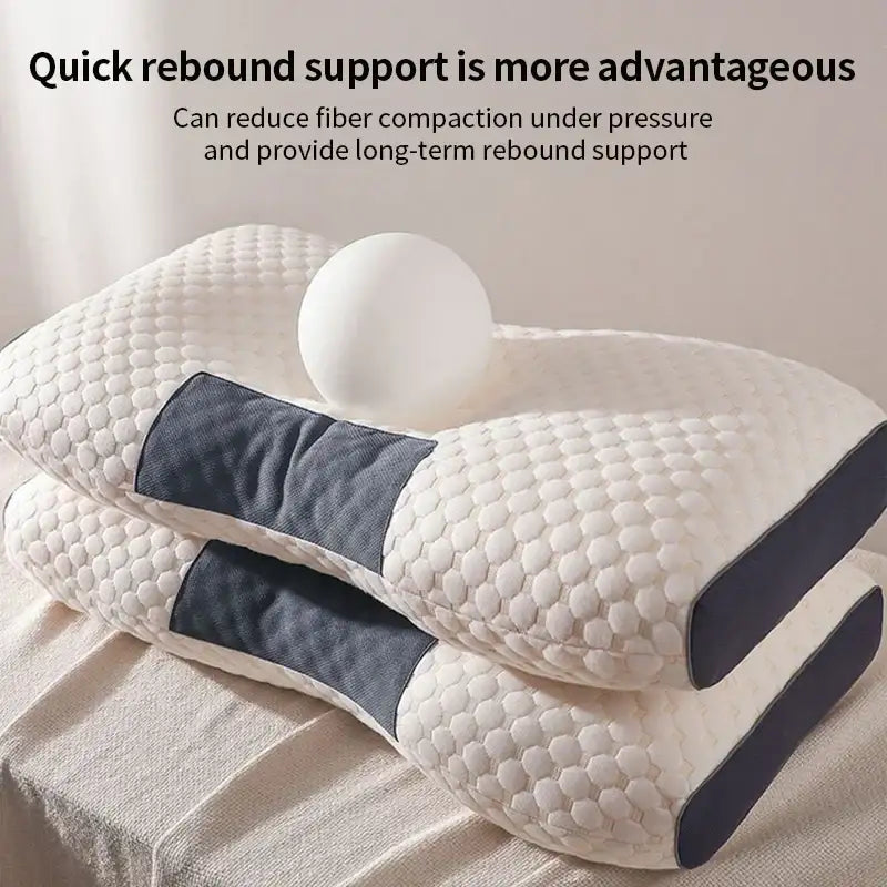 New Neck Pillow Help Sleep And Protect The Neck Cervical Orthopedic Household Soybean Fiber Massage SPA Pillow