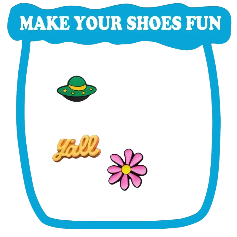 Shoe charms assortment.