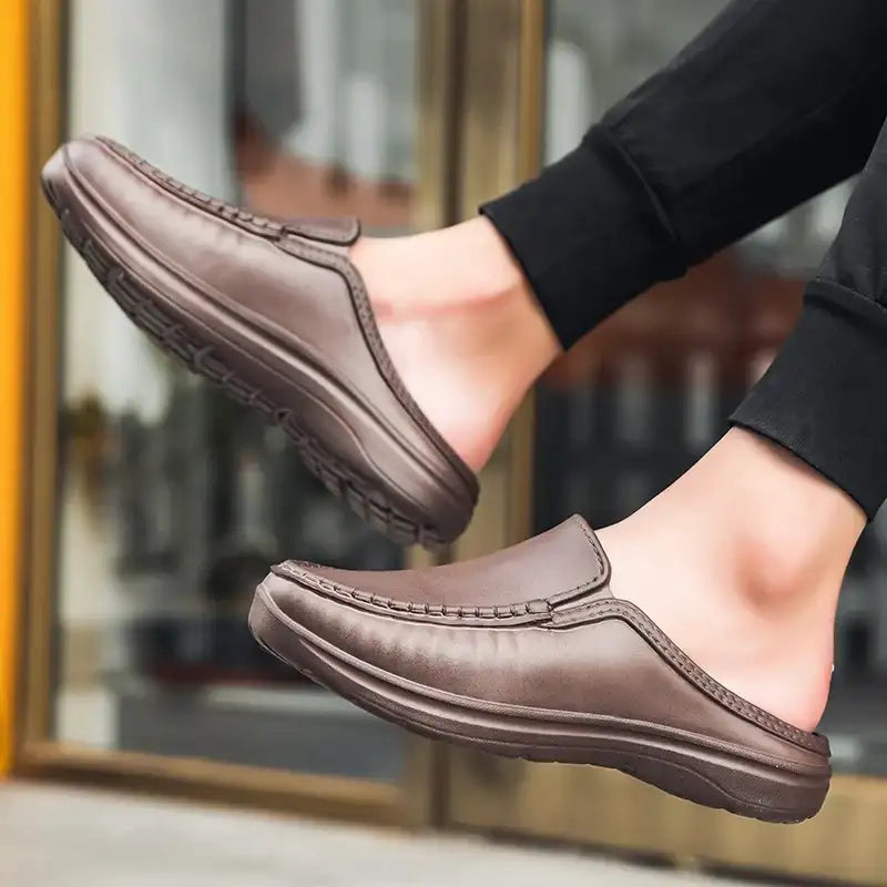 Men Chef Shoes Business Slippers Waterpoof Cover Toe Fashion Casual Daily Plus Size EVA Slippers Indoor
