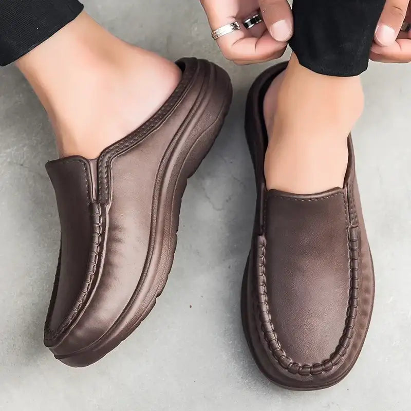 Men Chef Shoes Business Slippers Waterpoof Cover Toe Fashion Casual Daily Plus Size EVA Slippers Indoor