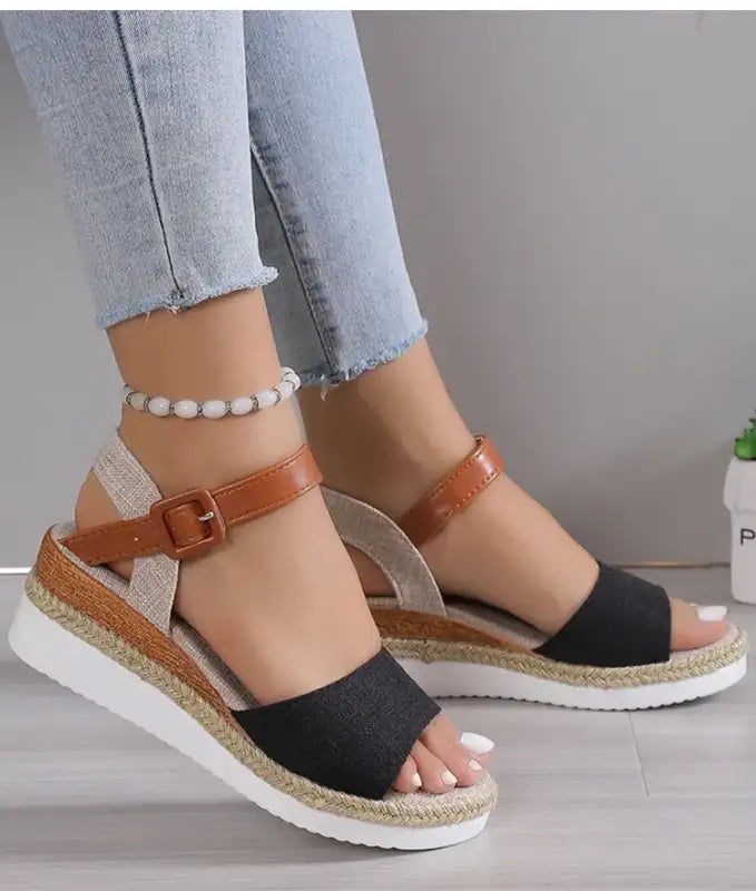 Sandals Women Shoes Fashion Wedge Sandal For Women Non-Slip Women’s Sandals Huaraches Light High-Heeled Sandals