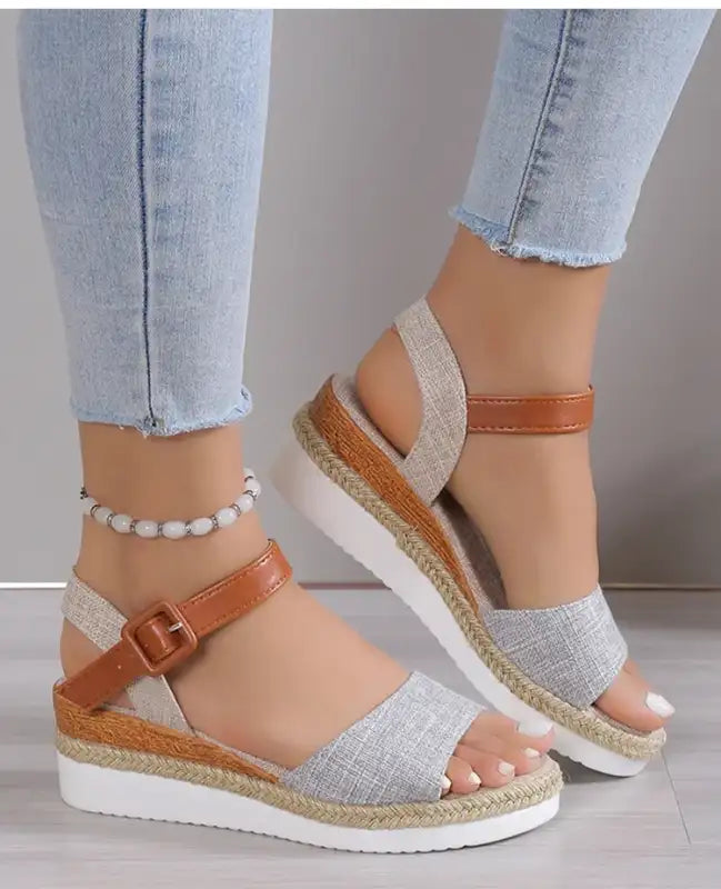 Sandals Women Shoes Fashion Wedge Sandal For Women Non-Slip Women’s Sandals Huaraches Light High-Heeled Sandals