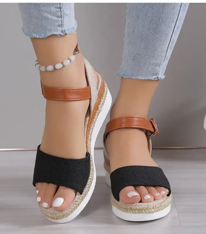 Sandals Women Shoes Fashion Wedge Sandal For Women Non-Slip Women’s Sandals Huaraches Light High-Heeled Sandals
