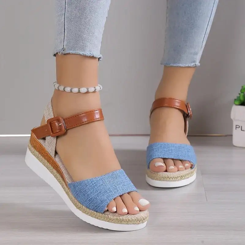 Sandals Women Shoes Fashion Wedge Sandal For Women Non-Slip Women’s Sandals Huaraches Light High-Heeled Sandals