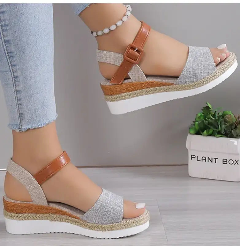 Sandals Women Shoes Fashion Wedge Sandal For Women Non-Slip Women’s Sandals Huaraches Light High-Heeled Sandals