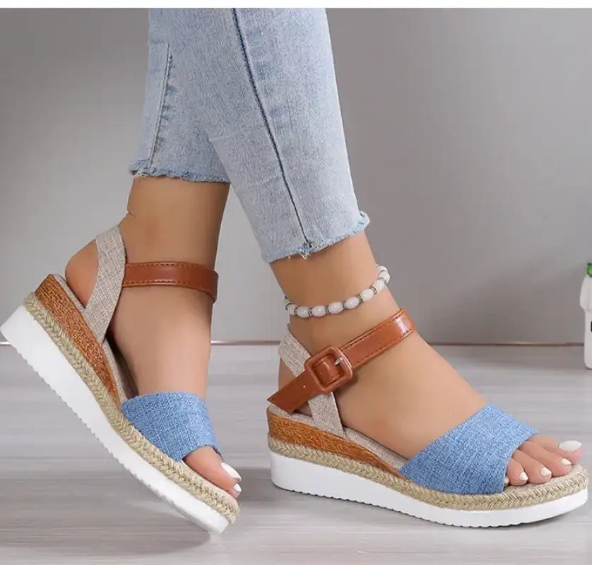 Sandals Women Shoes Fashion Wedge Sandal For Women Non-Slip Women’s Sandals Huaraches Light High-Heeled Sandals