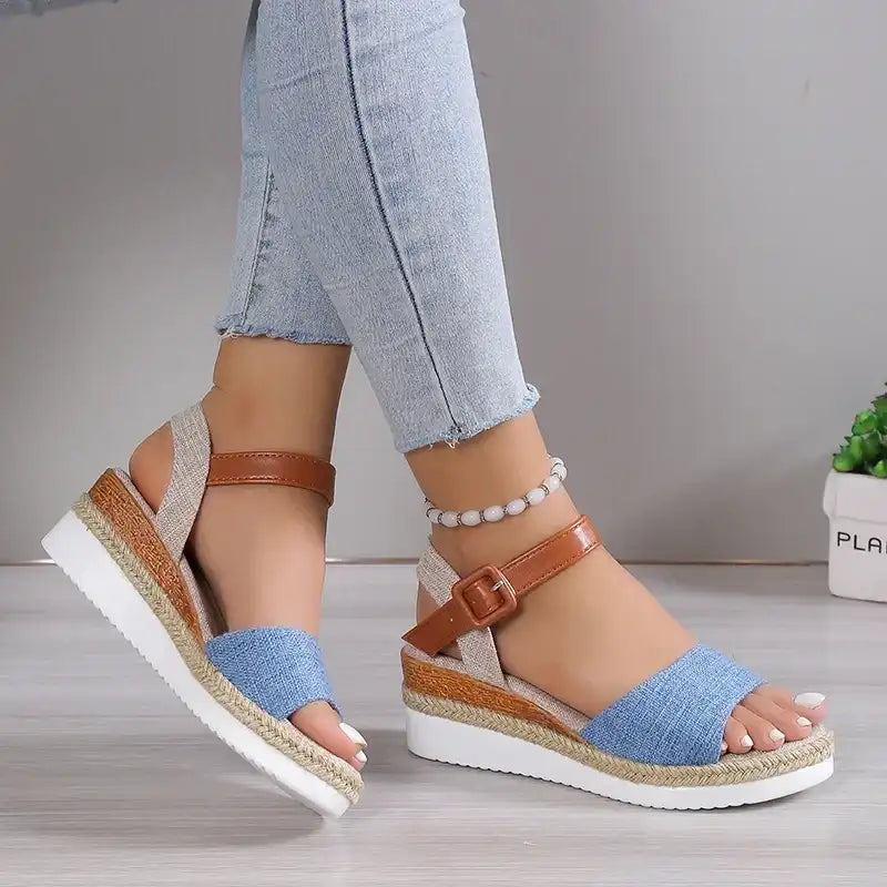 Sandals Women Shoes Fashion Wedge Sandal For Women Non-Slip Women’s Sandals Huaraches Light High-Heeled Sandals