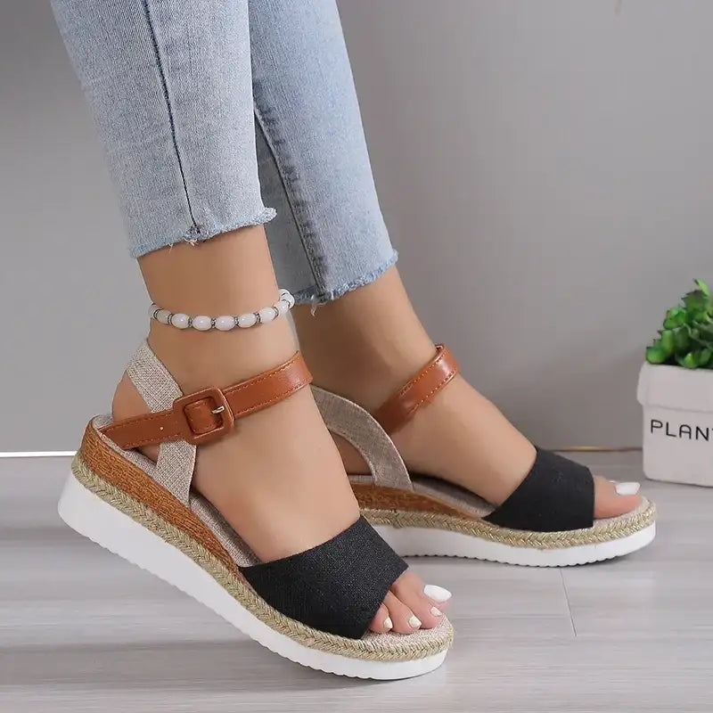 Sandals Women Shoes Fashion Wedge Sandal For Women Non-Slip Women’s Sandals Huaraches Light High-Heeled Sandals
