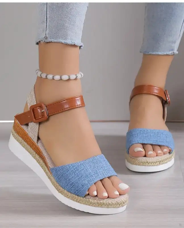 Sandals Women Shoes Fashion Wedge Sandal For Women Non-Slip Women’s Sandals Huaraches Light High-Heeled Sandals