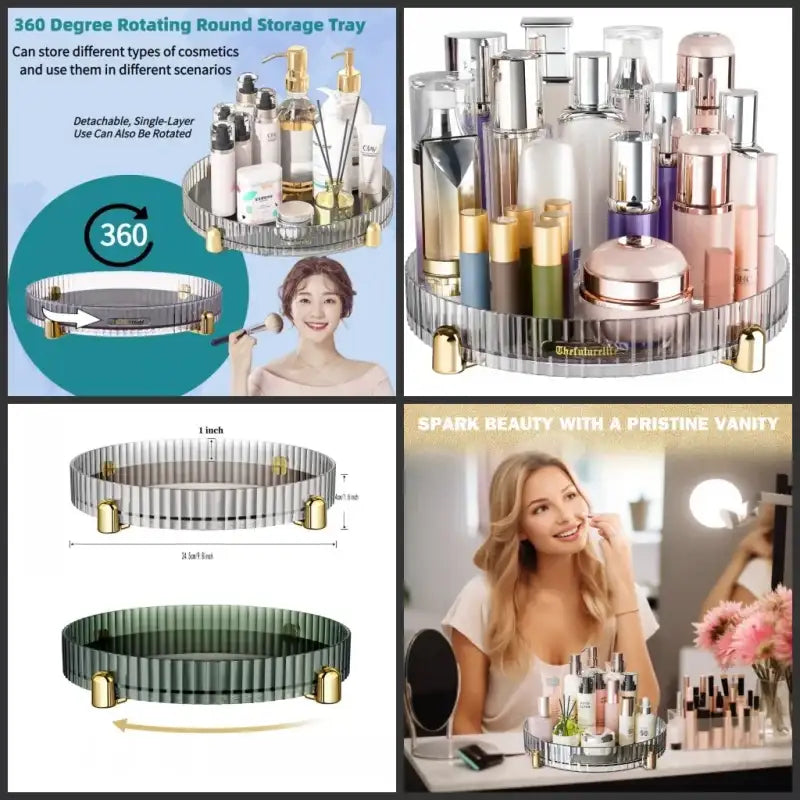 White New Drawer Makeup Storage Box Dormitory Finishing Plastic Shelf Cosmetics Skin Care Dressing Table Desktop