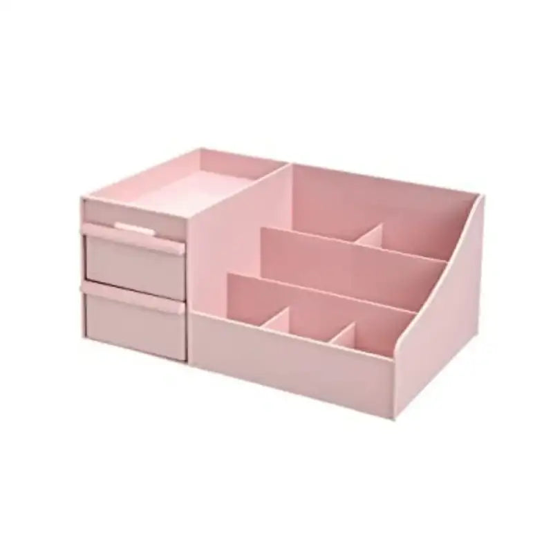 White New Drawer Makeup Storage Box Dormitory Finishing Plastic Shelf Cosmetics Skin Care Dressing Table Desktop - show