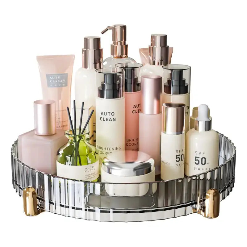 White New Drawer Makeup Storage Box Dormitory Finishing Plastic Shelf Cosmetics Skin Care Dressing Table Desktop - show