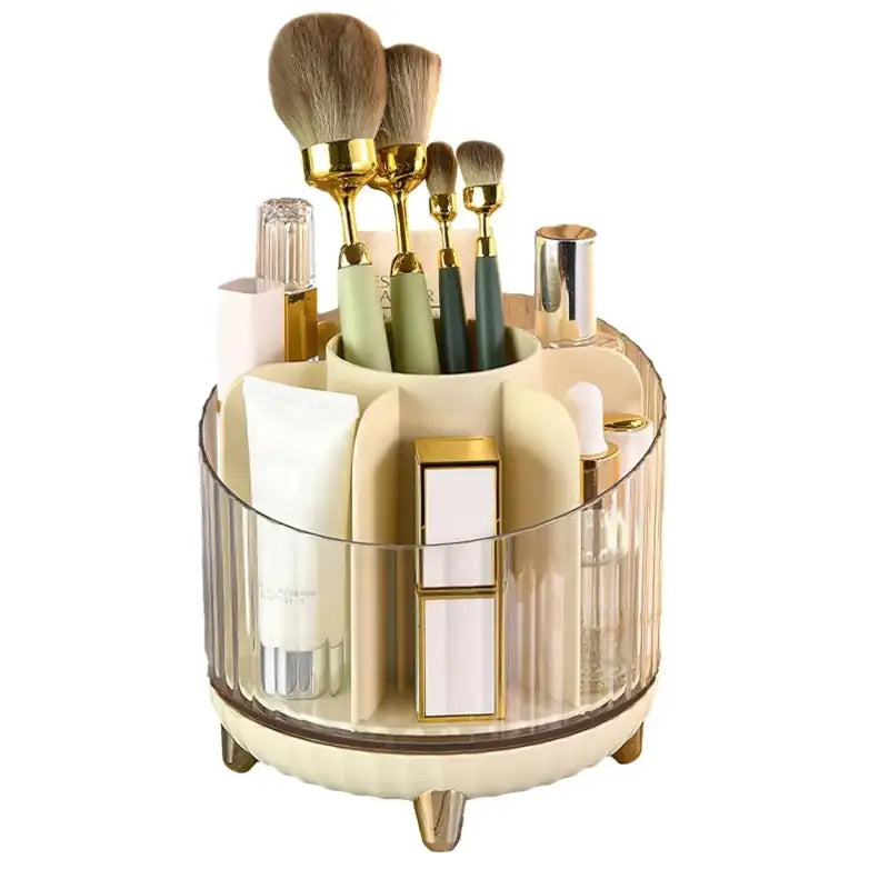 White New Drawer Makeup Storage Box Dormitory Finishing Plastic Shelf Cosmetics Skin Care Dressing Table Desktop - show