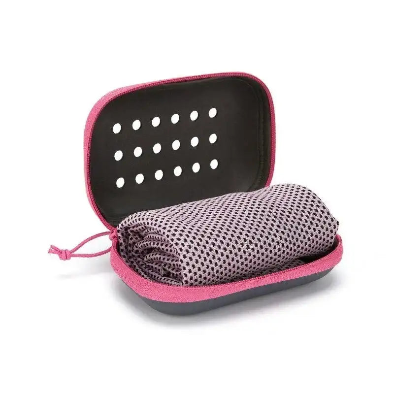 Clearance_Quick Drying Cooling Towel Soft Breathable Chilly Sweat Absorption Cold Towel with Storage Box Sports Running
