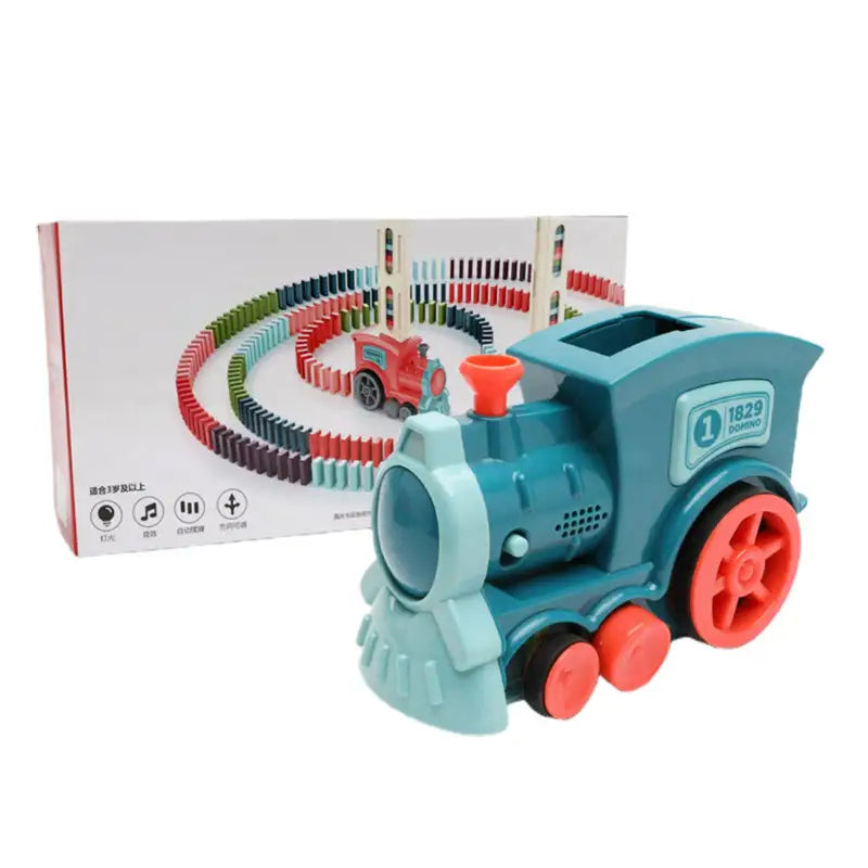 Domino Dash Express™ Electric Train Set for Kids - Blue / 120PCS